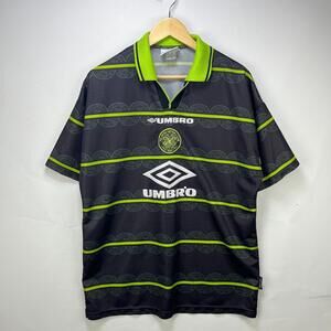 Vintage Umbro Celtic Football Away Shirt 1998 1999 Mens L